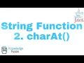 String Function - charAt Method JAVA Programming ICSE