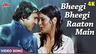 bheegi bheegi raaton mein meethi meethi baaton mein video song kishore kumar lata mangeshkar