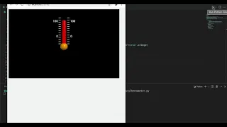 Python 3D Graphics Tutorial 7 Vpython Model of a Thermometer