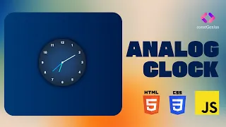 Analog Clock Using HTML CSS and JavaScript HTML CSS JavaScript Project