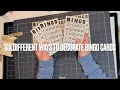 Six Different Ways to Decorate Bingo Cards