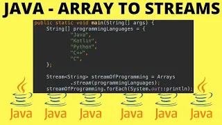JAVA 8 STREAMS HOW TO CONVERT ARRAY TO STREAM EXAMPLE CODE DEMO InterviewDOT