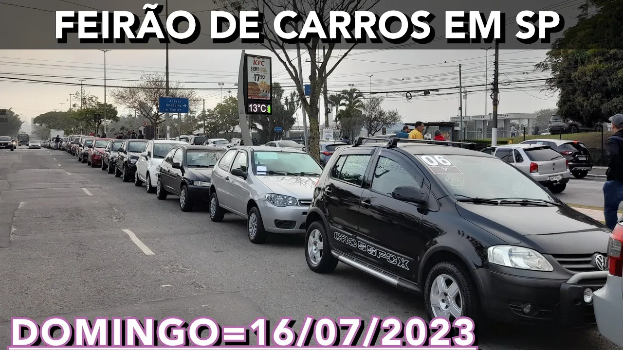 FEIRÃO DE CARROS EM SÃO PAULO/ DOMINGO: 16/07/2023