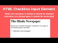 HTML Checkbox Input Element CCBP Dynamic Web Application Coding Test 2 Question Answer