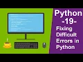 Python Tutorials for beginners - 19