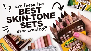 DID CRAYOLA JUST MAKE THE BEST SKIN TONE SET Markers Pencils And Crayons 
