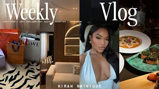 VLOG : trip maintenance prep + hair care + anti inflammatory pasta + sushi dinner date + shopping