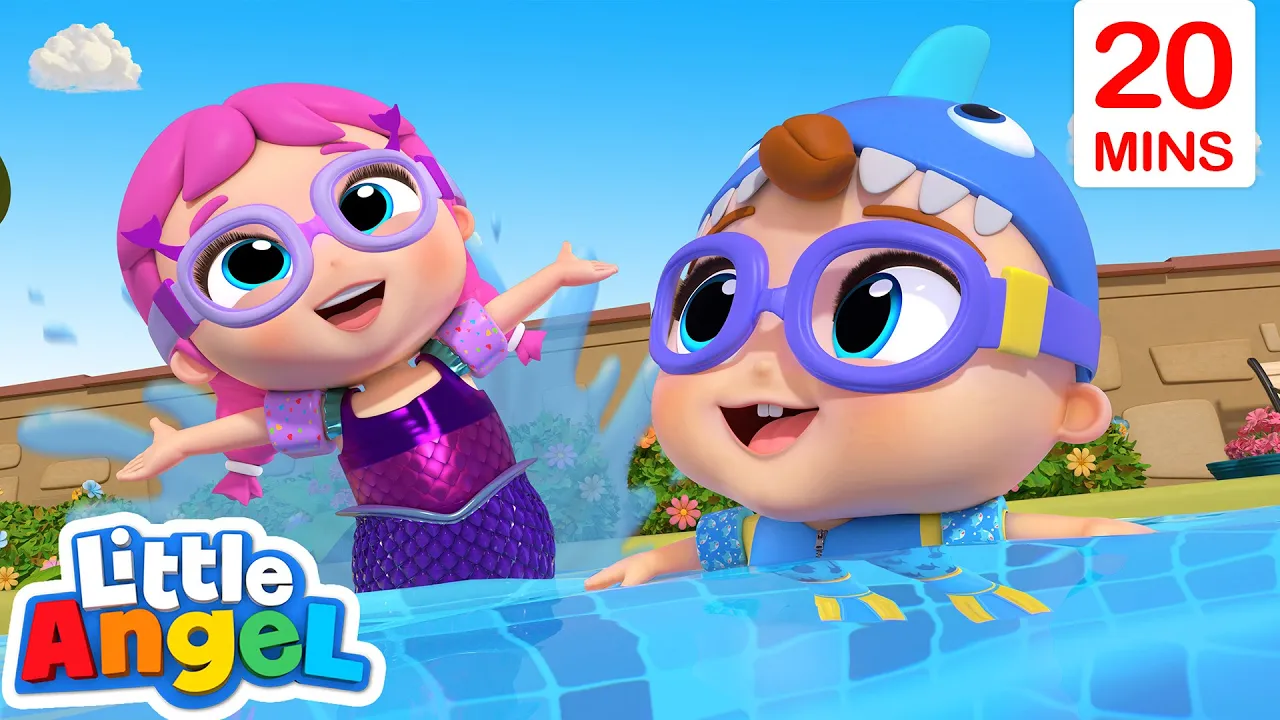 Baby Shark and Mermaid  [TV Mix] | Little Angel Kids Songs & Nursery Rhymes