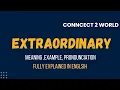 What Does extraordinary Means Meanings And Definitions With extraordinary in ENGLISH