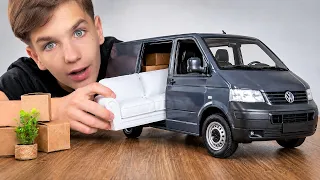 Building a Dream Tiny Room with 1:18 scale Trucks — Satisfying ASMR