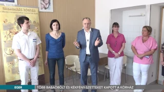 Több babaöbölt és kékfény-szetteket kapott a kórház
