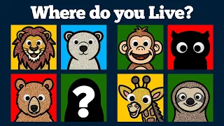 Where Do You Live? | Safari or Rainforest | Learn Animal Names and Habitats