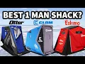 The Best 1 Man Ice Fishing Shelter Otter vs Clam vs Eskimo