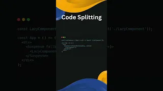 How can I implement code splitting with React