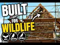 The Roof Is Finally On Wildlife Tower Build Part 3 of 4 Green Oak Reclaimed Slate Bat Access