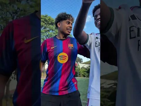 LAMINE YAMAL VS VINI JR E ENDRICK NA DANÇA ⚽️ #shorts #futebol #barcelona #realmadrid #españa