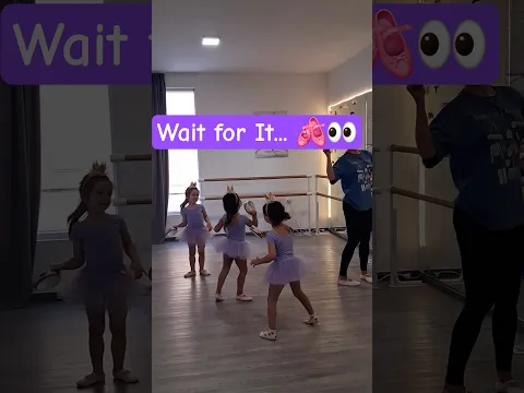 👀 Wait for It...  🩰 👀  Little ballerinas are getting ready. Wait until the end! 🩰✨ #song  #ballerina