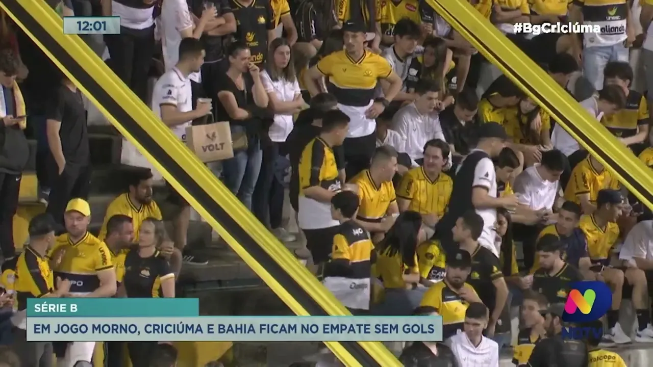 Em jogo morno, Criciúma e Bahia empatam sem gols no Majestoso
