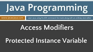 Learn Java Programming - Protected Access Applied to an Instance Variable