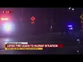 Large fire leads to hazmat situation in Pinellas Park