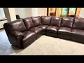 Estate Auction Kittles Leather Sectional Sofa