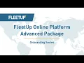 Onboarding Series FleetUp Online Platform - Advanced Package