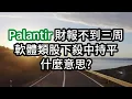 Lagu Palantir 財報不到三周軟體類股下殺中持平 什麼意思?