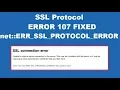 How to Fix Error 107 net ERR - SSL