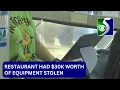 30K of equipment stolen from Birch Run restaurant