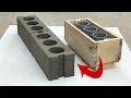 Create wooden and PVC cement hole blocks