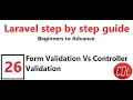 26 Form Request vs Validate Method Valid