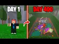 400 Days Solo to Build a Playground Base in 99 Nights in the Forest