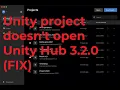 Project does not start in Unity Hub 3 2 0 Windows 10 2022