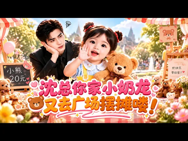 沈总你家小奶龙又去广场摆摊喽！