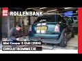 Mini Cooper S (2004) - Op de rollenbank
