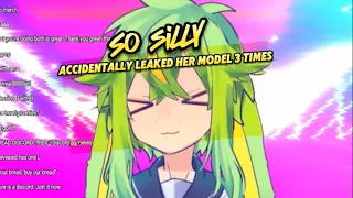 RyeIsBread accidentally leaked her model three times