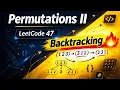 LeetCode 47 Permutations II Backtracking Duplicate Skip Trick Hindi