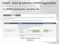 How to Start Submit a CWSRF Application