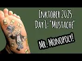 How to Paint the Monopoly Man Inktober 2025 Day 1 Mustache