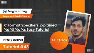 C Format Specifiers Explained d f c s Easy Tutorial