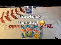 Trying 37 year-old gum on Throwback Thursday 1989 Topps