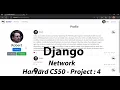 CS50 Project 4 Network - CS50 s Web Programming with Python and JavaScript