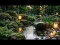 Healing Music for Mind Body Japanese Garden with Soothing Water Sounds for Deep Sleep