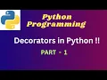 9 Learn Decorators in Python PART - 1
