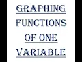 1 2 2 - Graphing Functions of One Variable