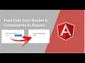 How to pass data with Route Params - Routing and navigation in Angular