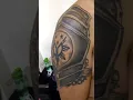 Healed tattoo done a month ago Realistic armor tattoo cdotattooshop