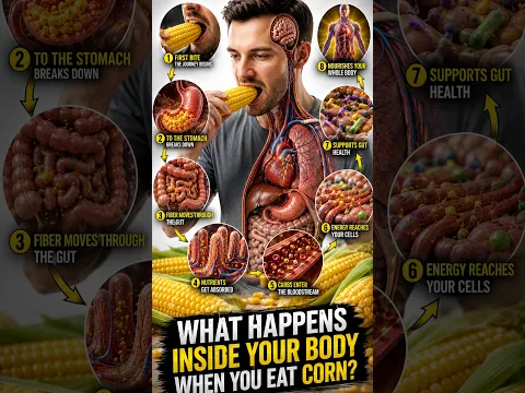 What REALLY Happens Inside Your Body When You Eat Corn #shorts #Viral