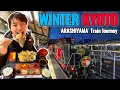 Winter Kyoto Romantic Train with Illumination, Holiday Season Nishiki Market, Wagyu Tempura Ep.451