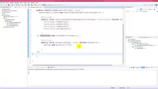 Create an Observable using Observable create in rxJava 2